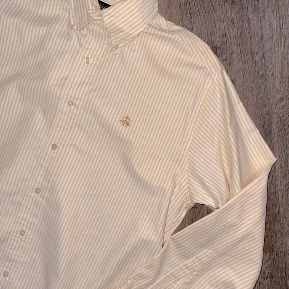 Brooks Brothers • Yellow Stripe Button Down - Picture 3 of 9